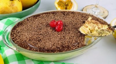 Pavê de maracujá com chocolate