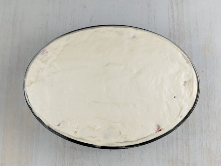 Camadas finalizadas com creme.