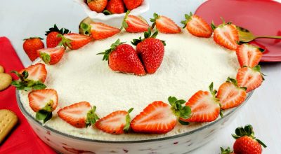 Pavê de morango simples