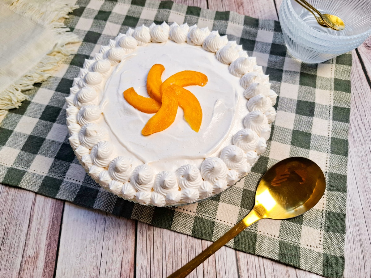 Pavê de pêssego rápido