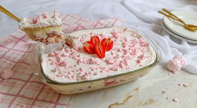 Pavê tradicional de morango