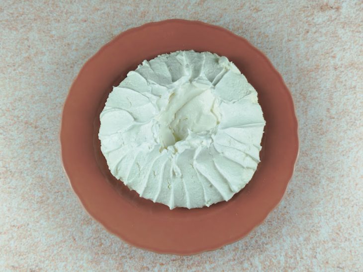 Merengue depois de seco no forno.