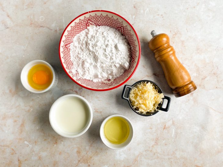 Ingredientes da receita.