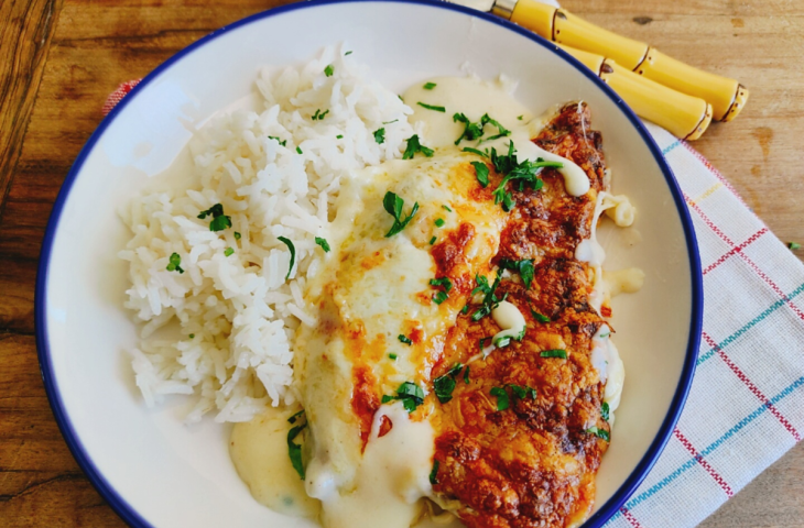 Peixe assado cremoso