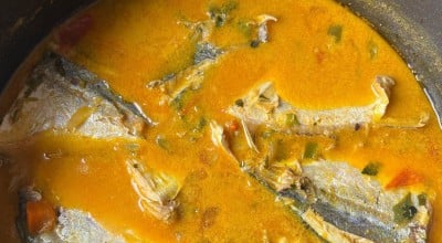 Peixe palombeta cozido