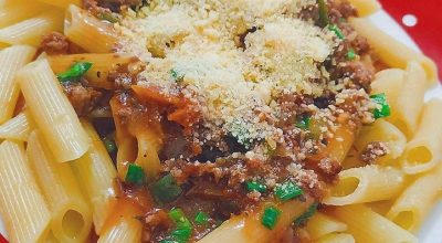 Penne à bolonhesa simples