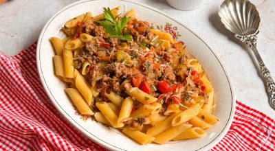 Penne à bolonhesa simples