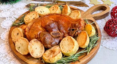 Pernil assado na air fryer