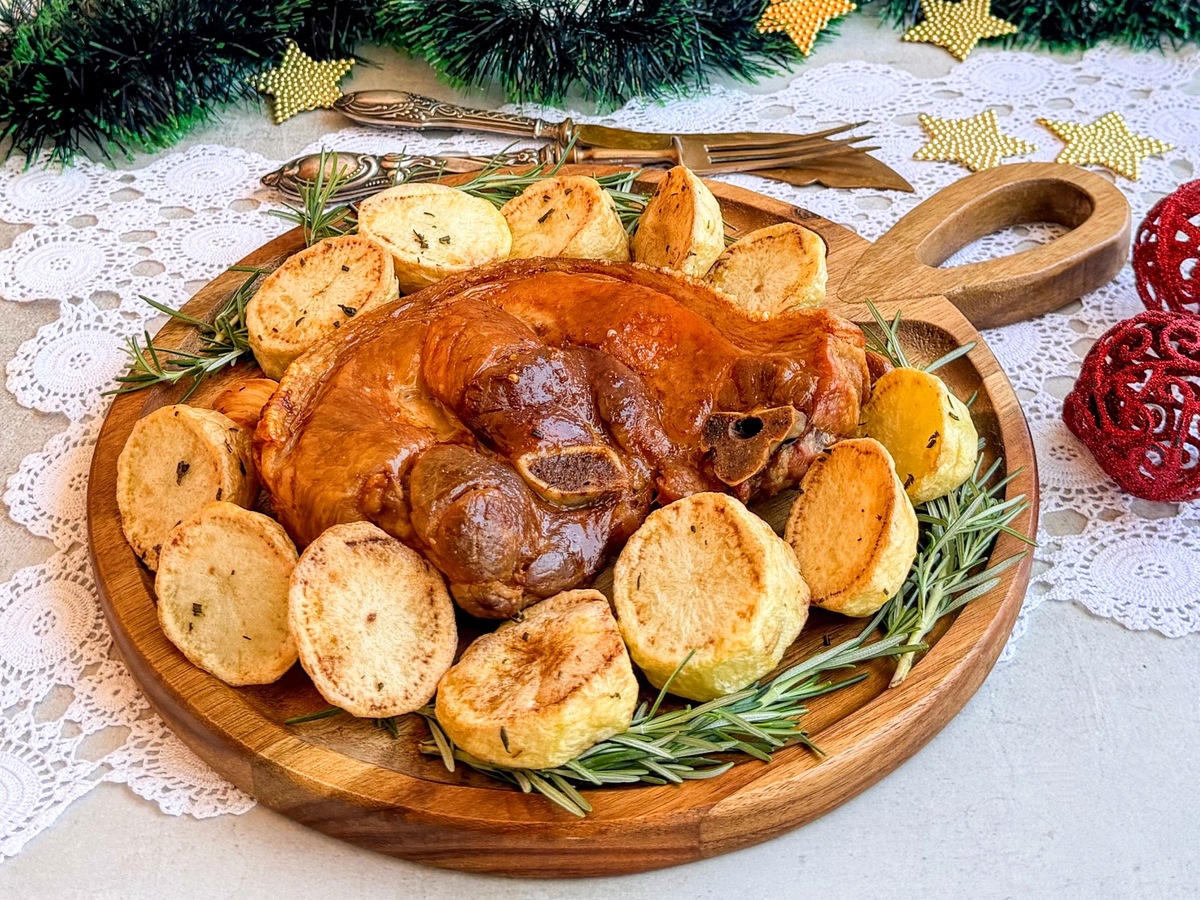 Pernil assado na air fryer