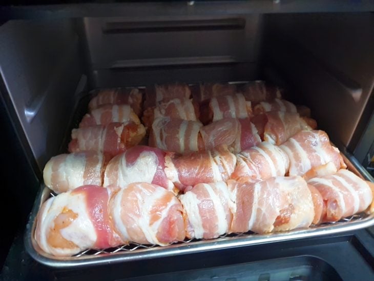 Petisco de sobrecoxa e bacon na airfryer - Passo a Passo