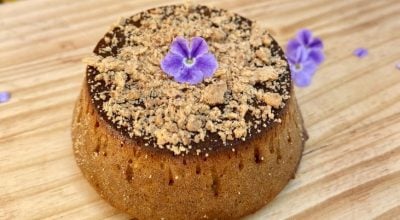 Petit gateau de doce de leite sem lactose