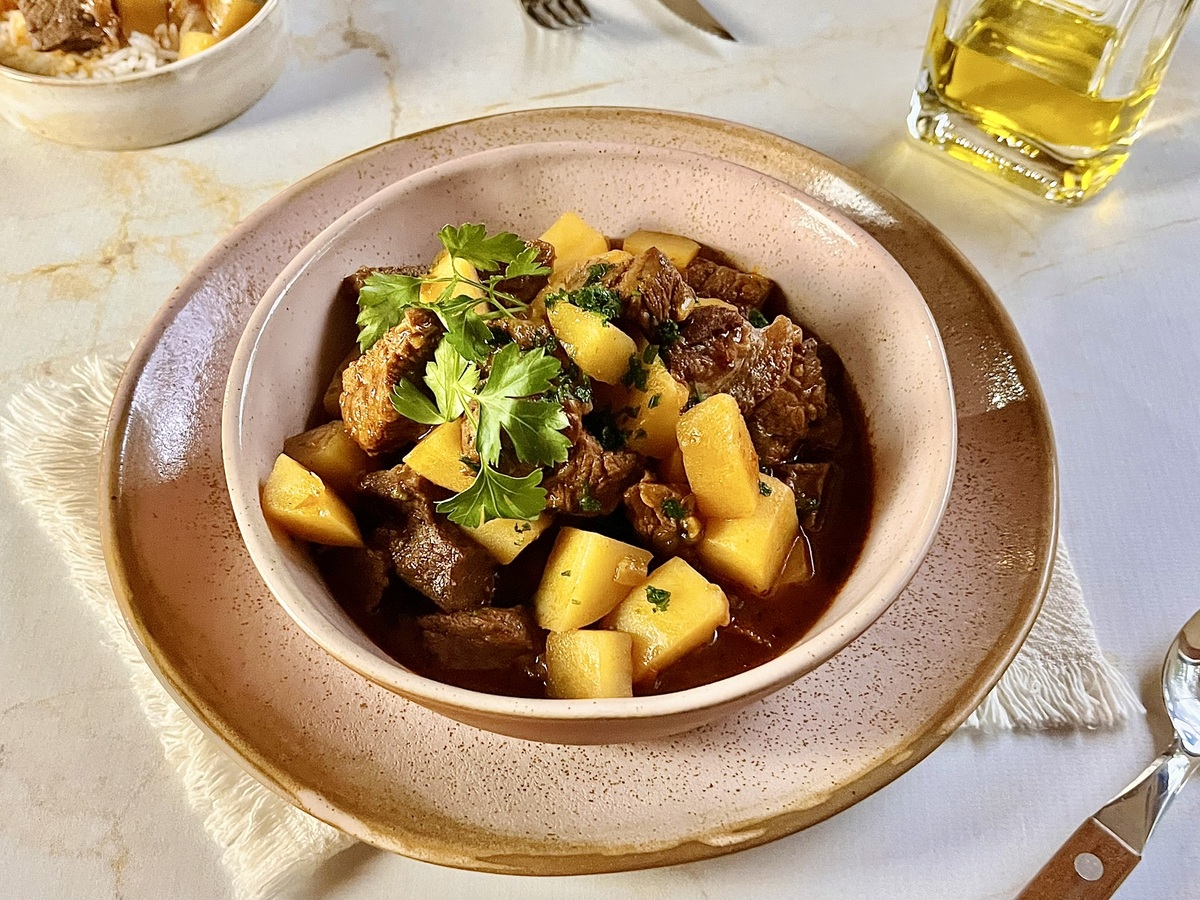 Picadinho de carne com batata