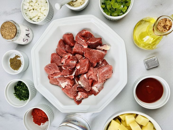 Ingredientes da receita.