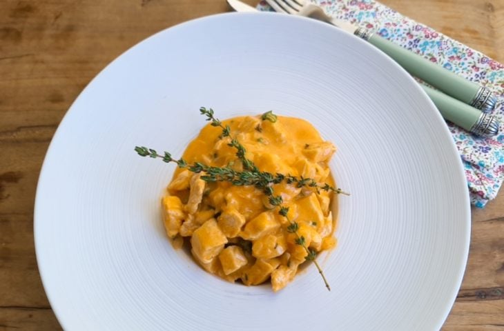 Picadinho de frango cremoso fit