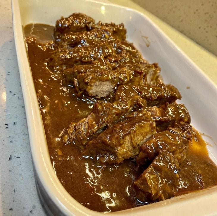 Picanha na cerveja preta na panela de pressão