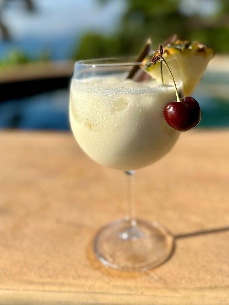 Piña colada com sorvete