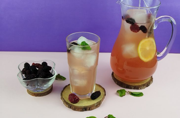 Pink lemonade de amora e framboesa