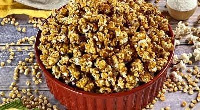 Pipoca caramelizada