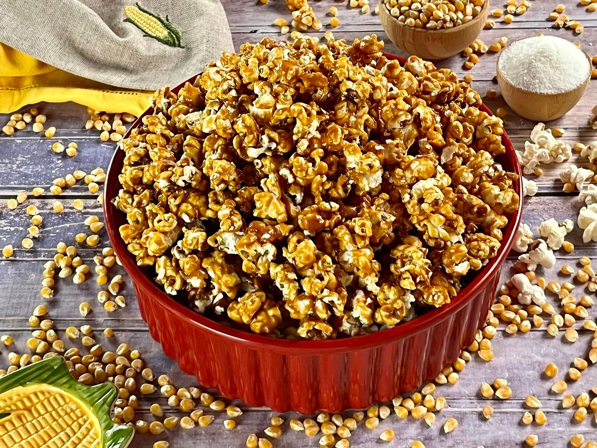 Pipoca caramelizada