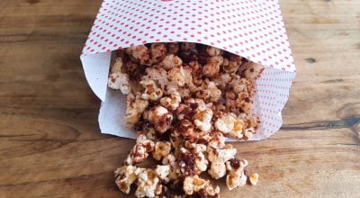 Pipoca doce de Ovomaltine