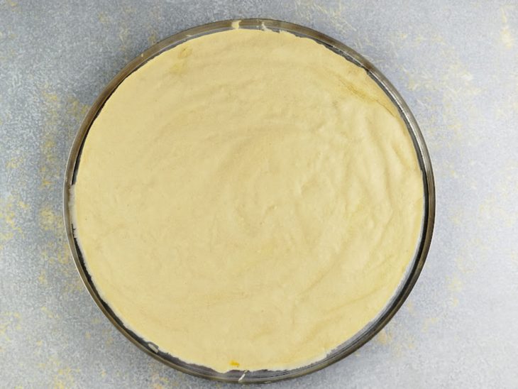 Massa pré-assada, saída do forno.