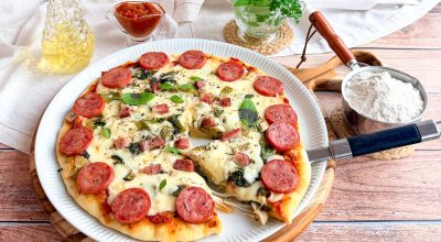 Pizza caseira simples