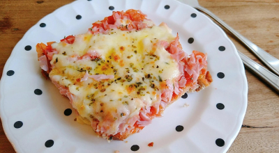 Pizza de pão de forma