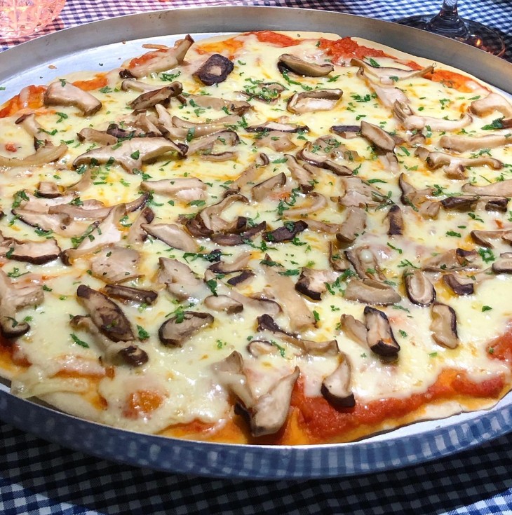 Pizza de shitake