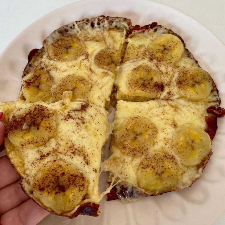 Pizza doce de frigideira