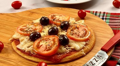 Pizza low carb de frigideira