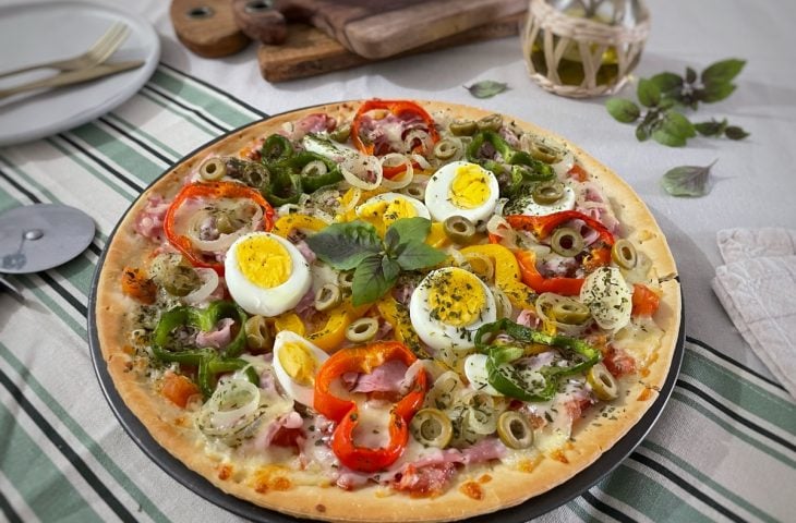 Pizza portuguesa caseira