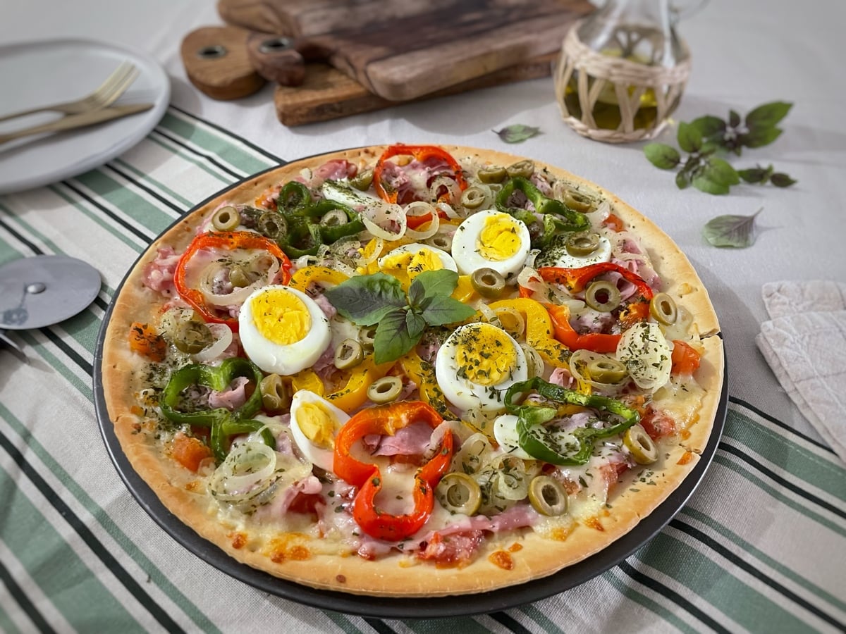 Pizza portuguesa caseira