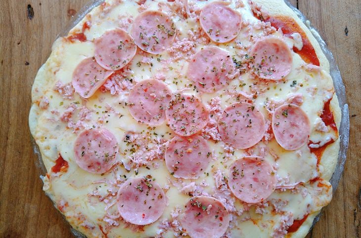 Pizza rápida de micro-ondas