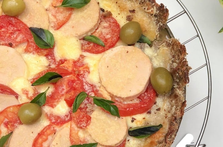 Pizza simples low carb