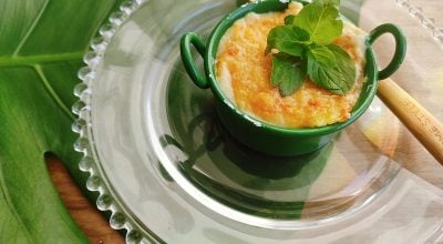 Polenta cremosa gratinada