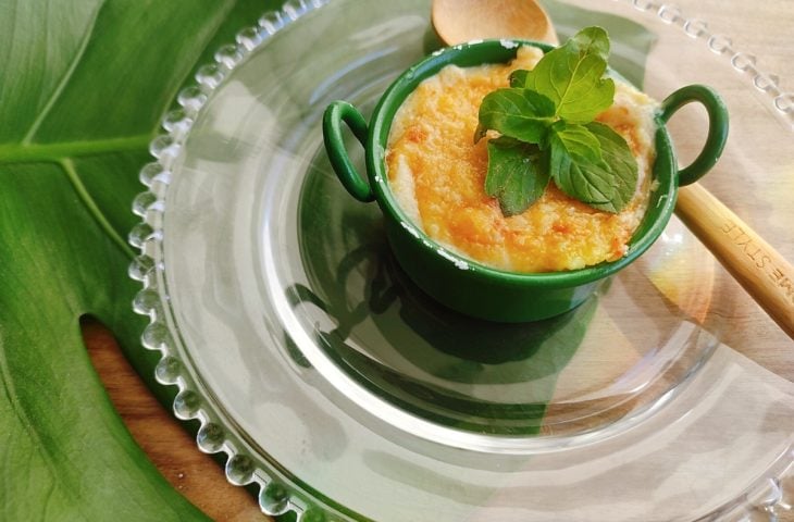 Polenta cremosa gratinada