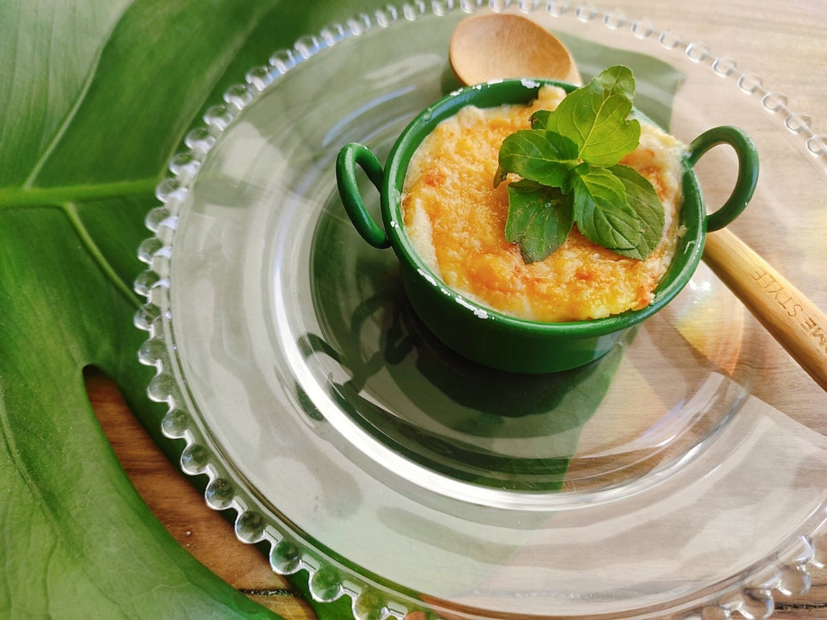 Polenta cremosa gratinada