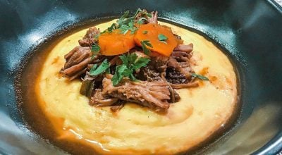 Polenta de grão-de-bico