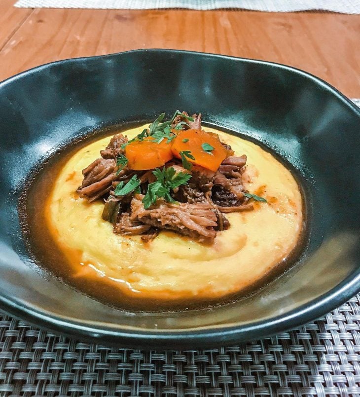 Polenta de grão-de-bico