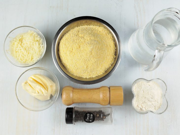 Ingredientes reunidos para o preparo da receita.