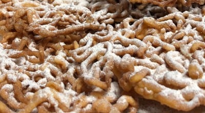 Pretzel de bolinho de chuva