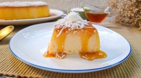 Pudim de coco com leite condensado