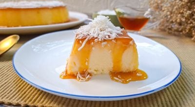 Pudim de coco com leite condensado