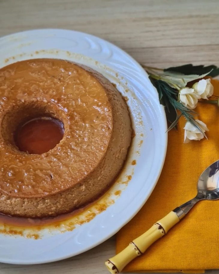 Pudim de coco zero lactose