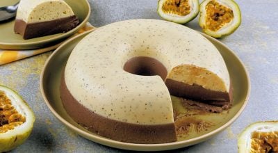 Pudim de geladeira com gelatina