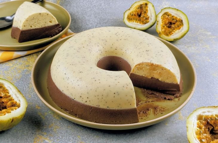 Pudim de geladeira com gelatina