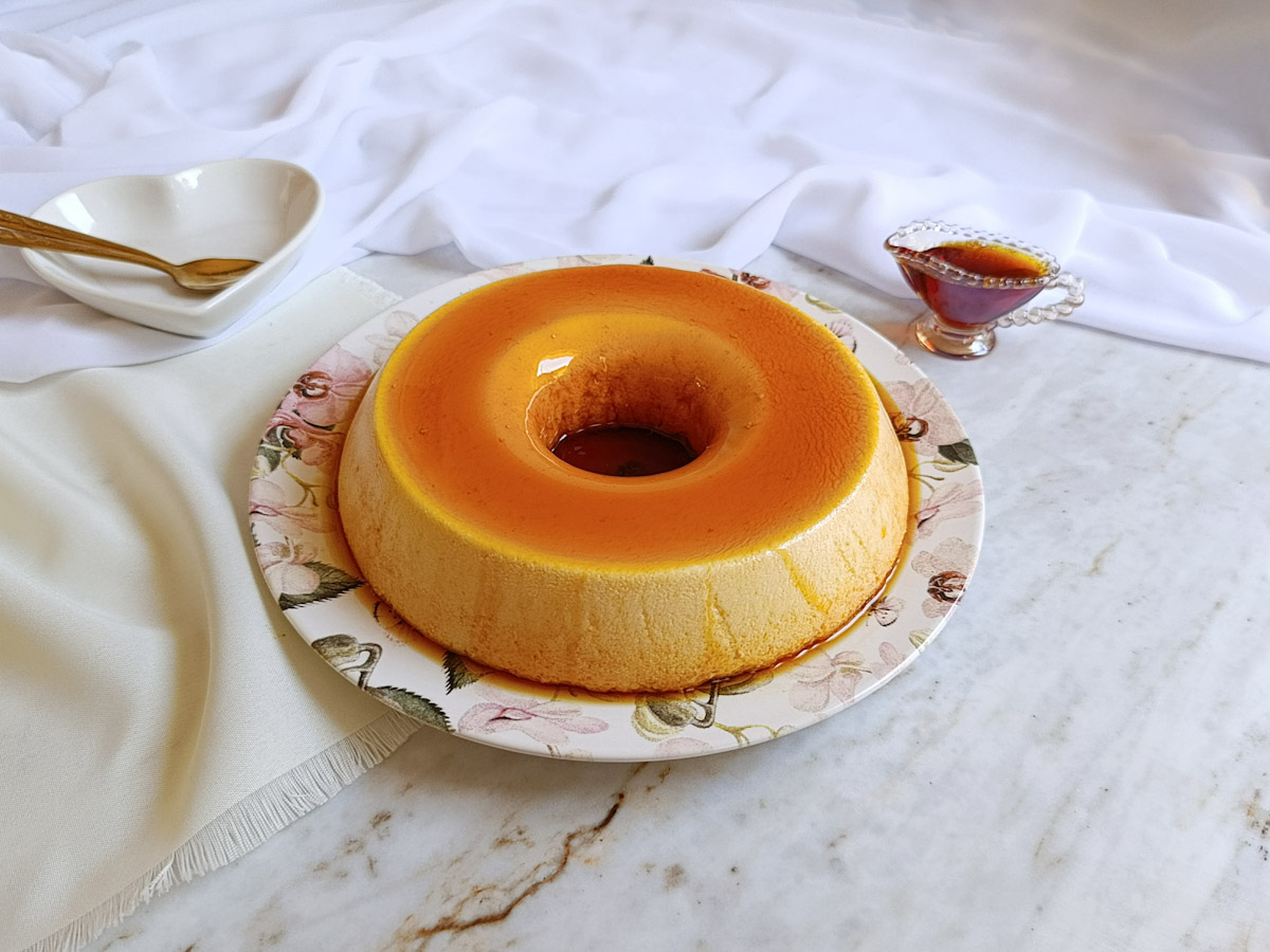 Pudim de maria-mole sem leite condensado