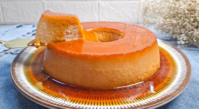 Pudim de pão com leite condensado