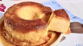 Pudim de pão na air fryer