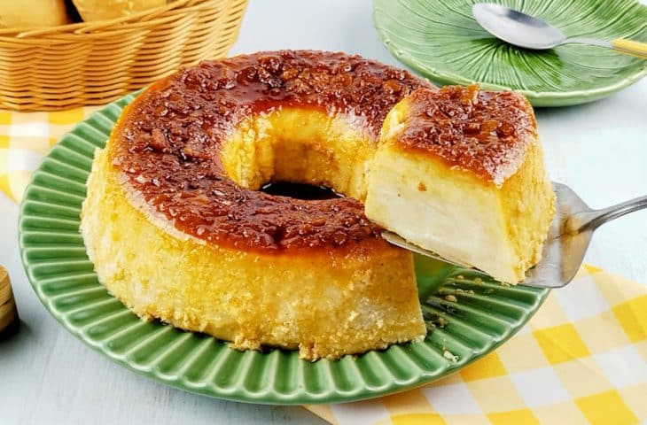 Pudim de pão sem leite condensado